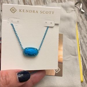 🔥⬇️Kendra Scott Elisa Necklace In Matte Aqua